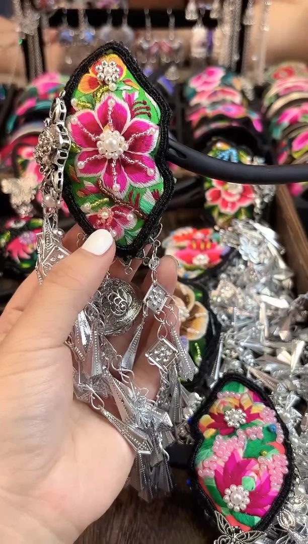 织绣艺枝独绣老绣饰品27