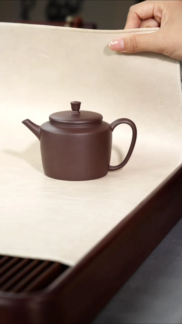 茶壶紫砂 世德堂平盖（包银）-底槽青-195CC