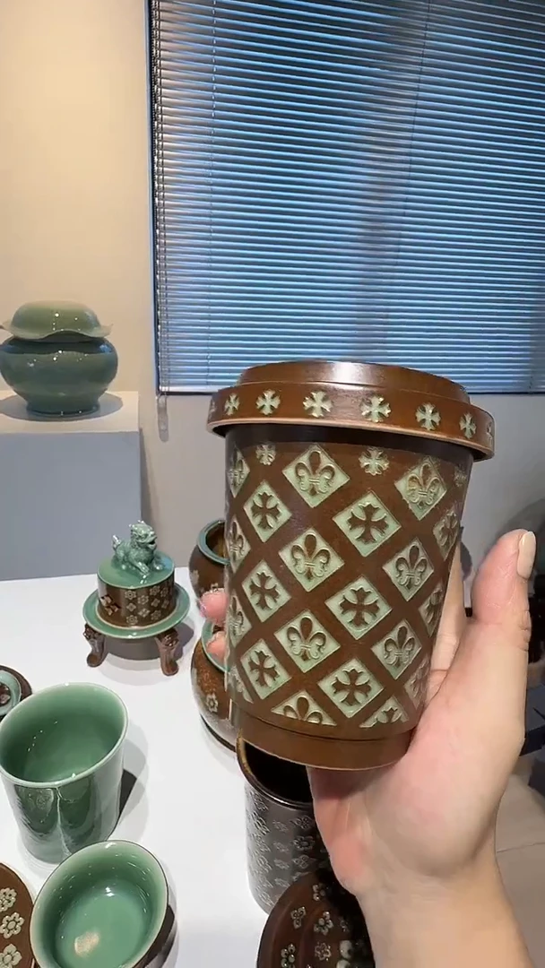 青瓷手工茶器包邮