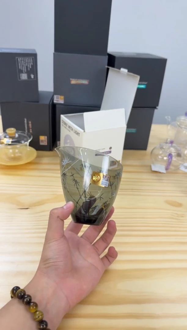 禾器 烟灰云心茶海（竹）