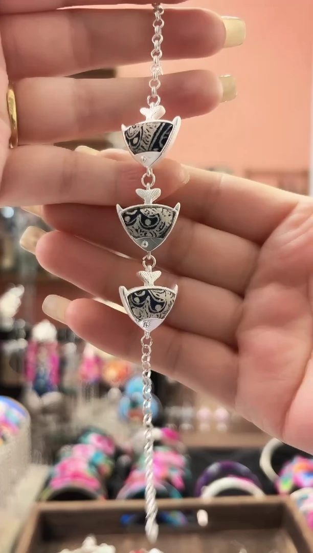 织绣艺枝独绣手工饰品223