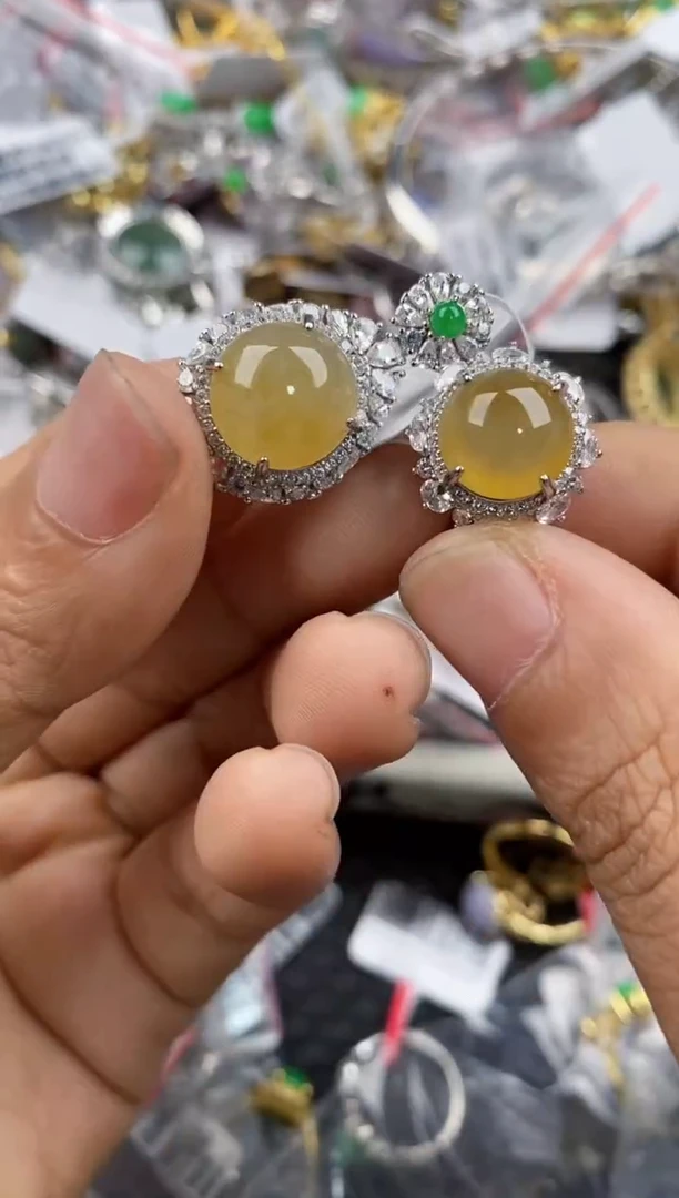 银S925镶嵌戒指翡翠333              5