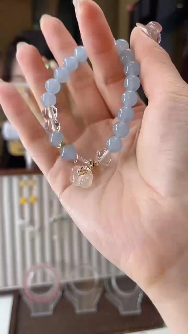 无铜合金蓝色手串