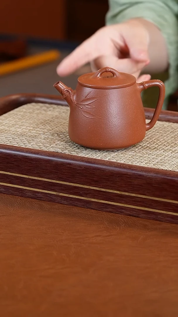 茶壶紫砂李能发沉香泥高石瓢壶190cc