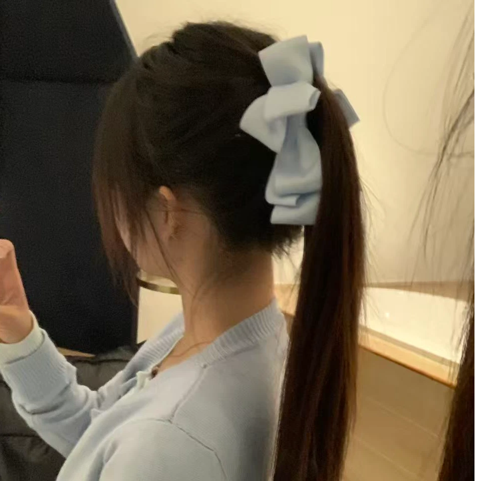 元气满满气质纯色发夹发饰香蕉夹缎面韩系ins风女日韩可爱百搭