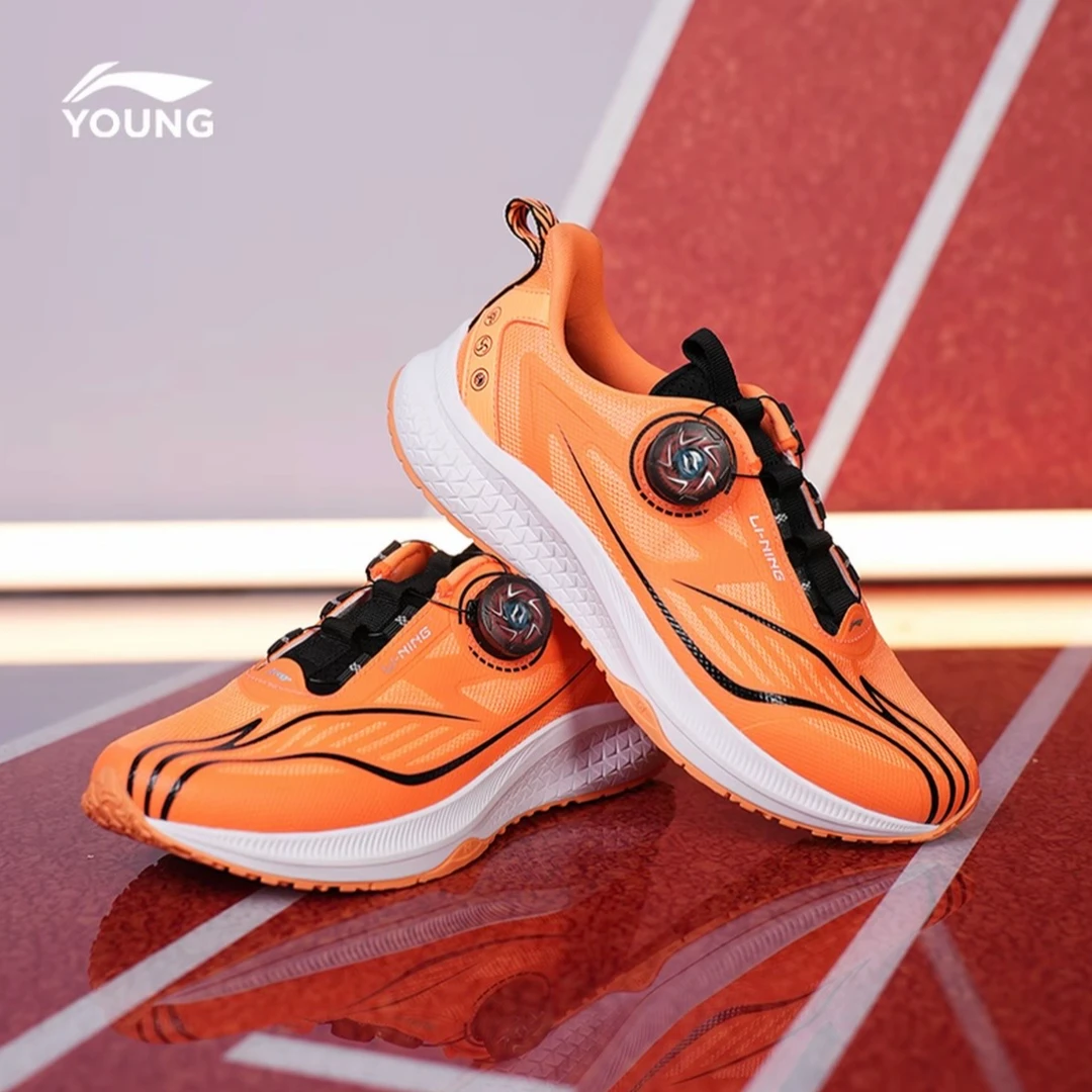 【逐影专业旋钮跑鞋】李宁儿童男童新款综训竞速减震跑步鞋YKFV206