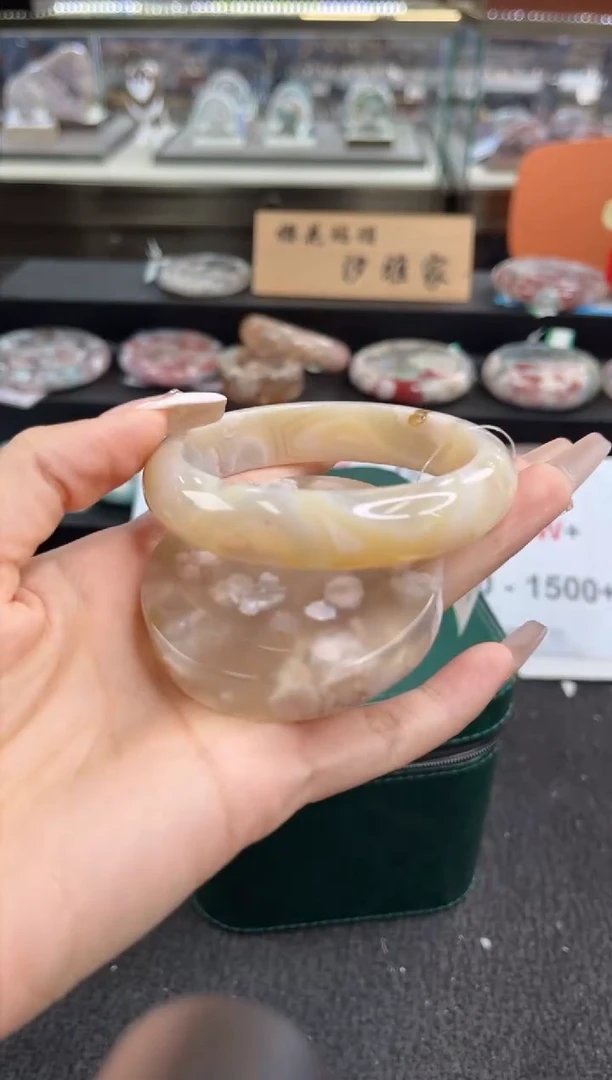 石英质玉手镯未镶嵌60圈口 （赠品镯心）3889284