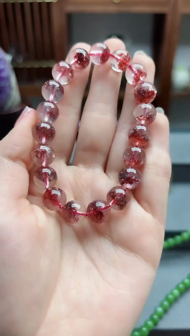 【闪购商品】水晶手串未镶嵌金草莓水晶手串 CS