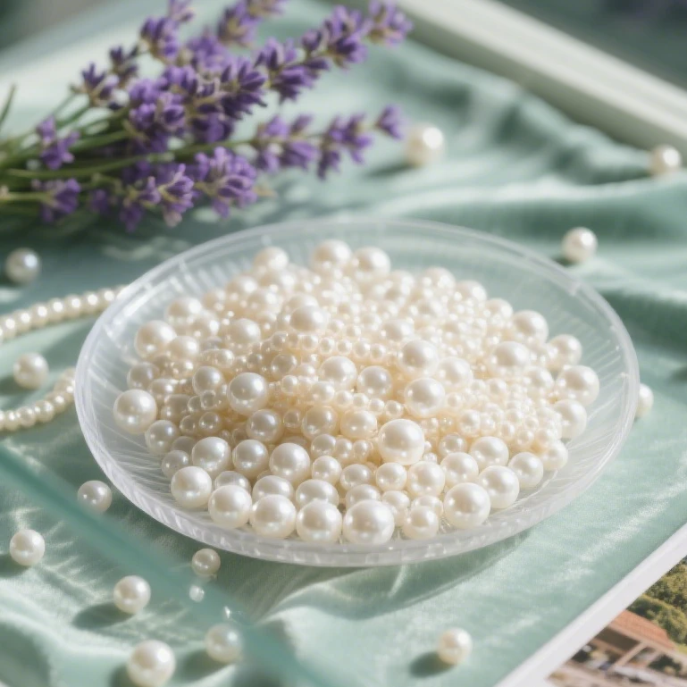 【10A高亮（单规格）】高亮仿珍珠澳白有孔散珠DIY饰品串珠