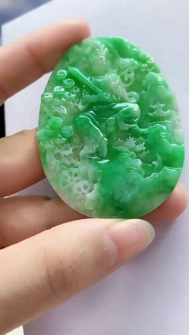 未镶嵌定制翡翠5145lr-毛货挂件27