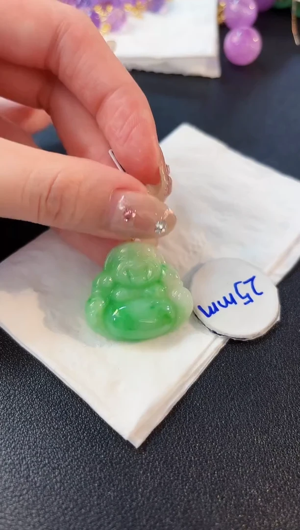 【闪购商品】翡翠颈饰18K金镶嵌缅料A货/支持复检/一件