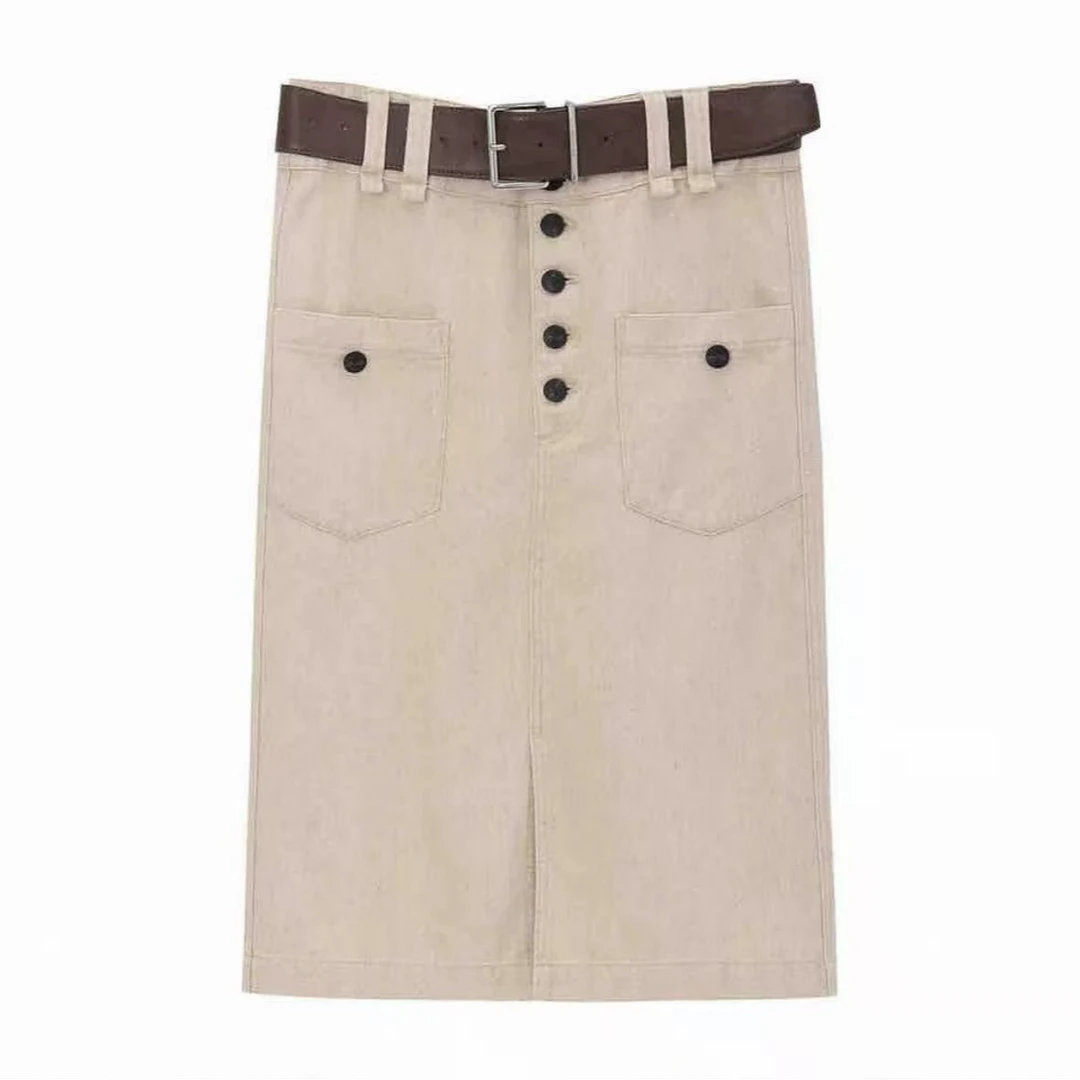 【ZS推荐】AVVENN新品休闲半裙百搭春季小众AL11505727