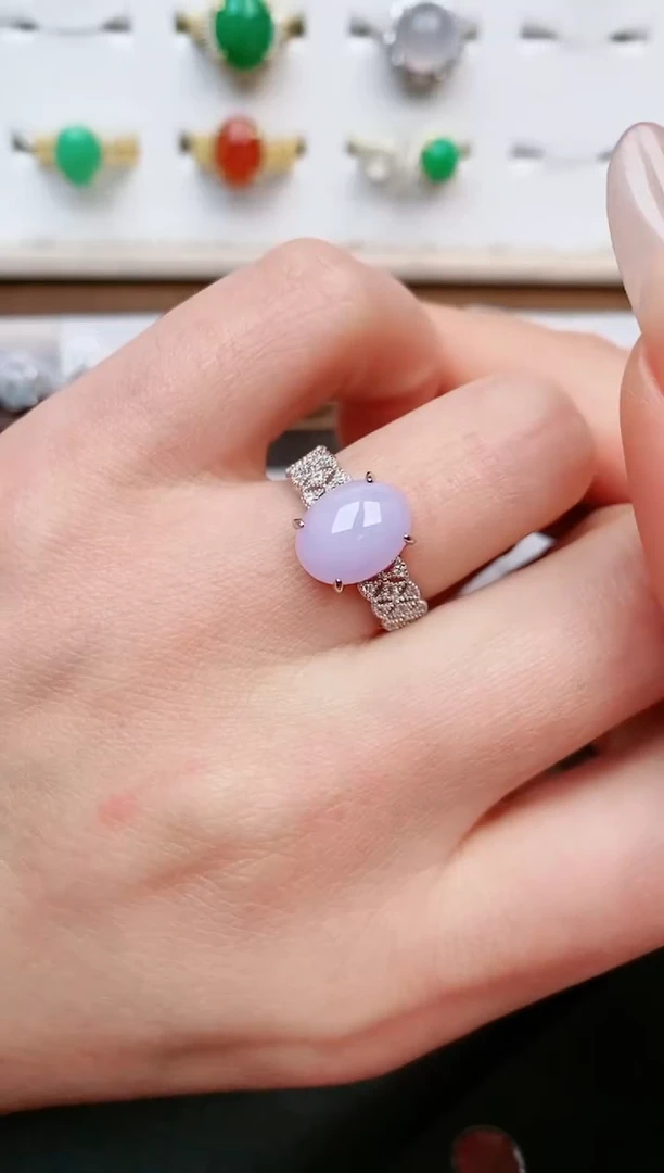 【闪购商品】翡翠戒指银S925镶嵌....