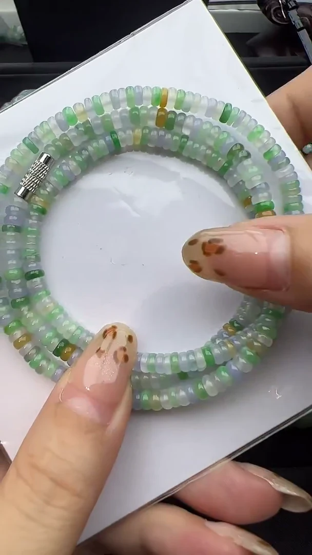未镶嵌手串翡翠算盘珠手串