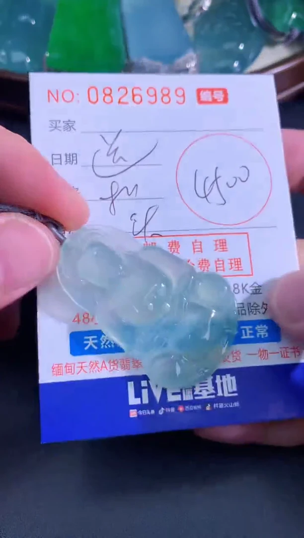 颈饰未镶嵌翡翠天然A货翡翠