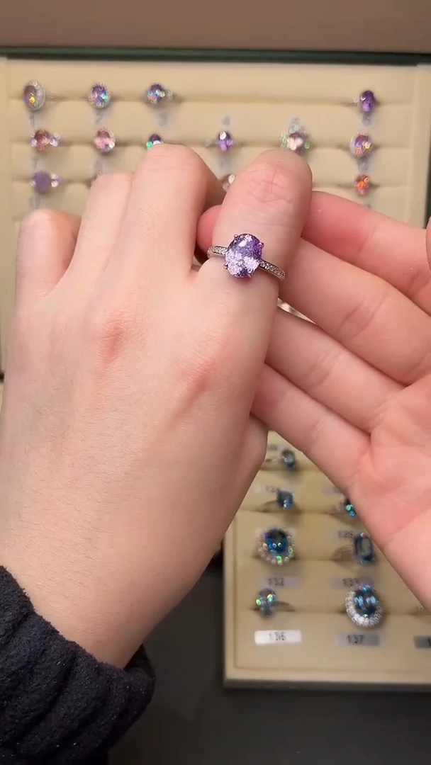 银S925镶嵌戒指碧玺00000