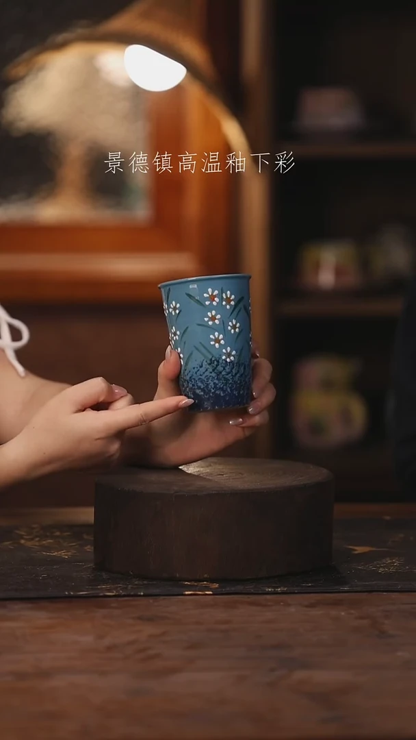 陶瓷景德镇高温釉下手绘陶瓷462
