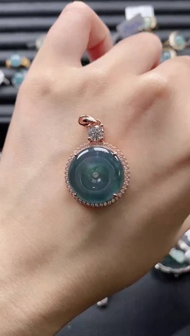 【闪购商品】翡翠戒指银S925镶嵌1111