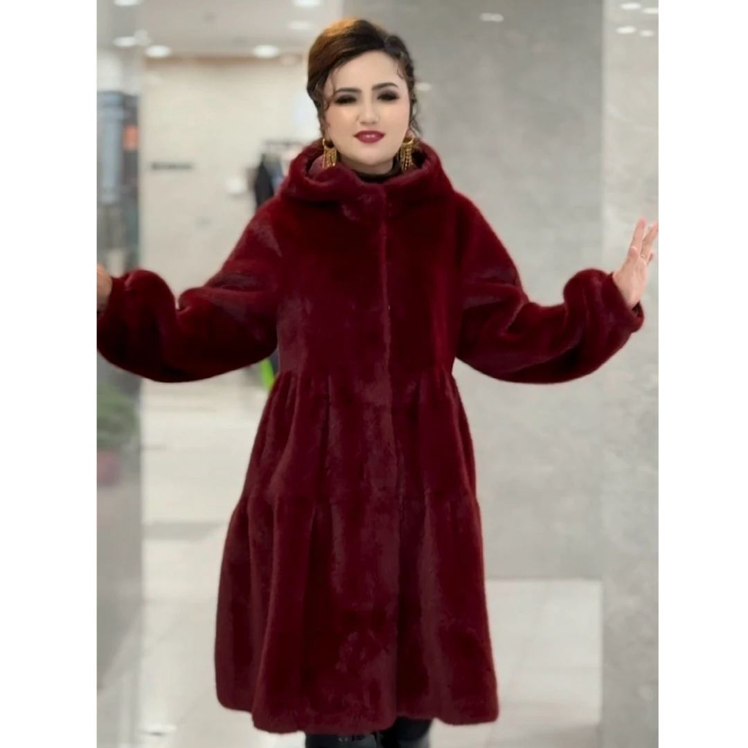 人造皮草 新款显瘦时尚环保大衣201