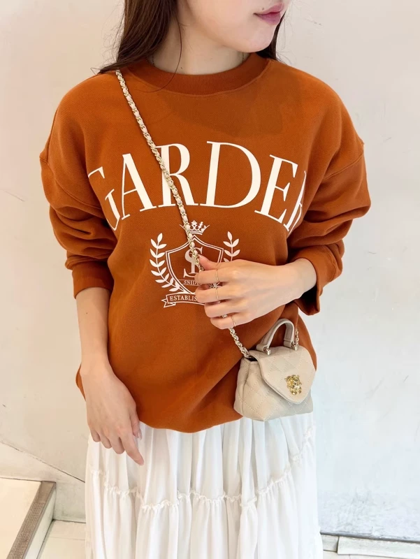 【FaFa】日系品牌 S 泉里香 美式学院风 字母休闲卫衣743048945319