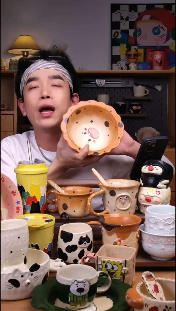 碗景德镇可爱设计师款陶瓷