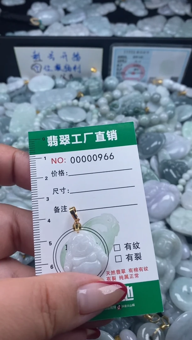 翡翠未镶嵌颈饰天然A货翡翠0966