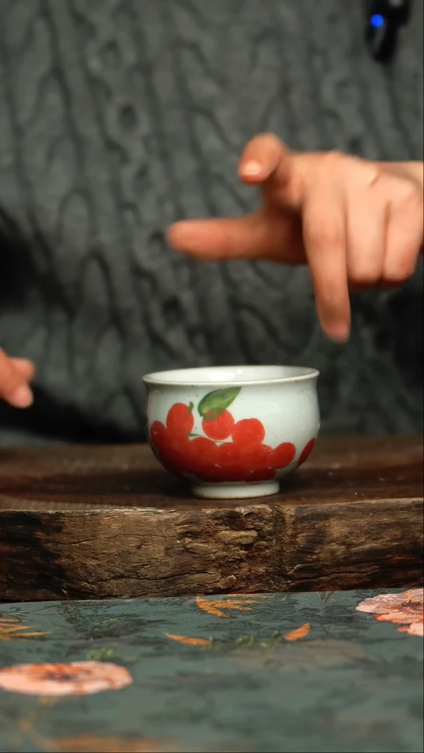 【闪购商品】杯釉下彩手工手绘同款陶器