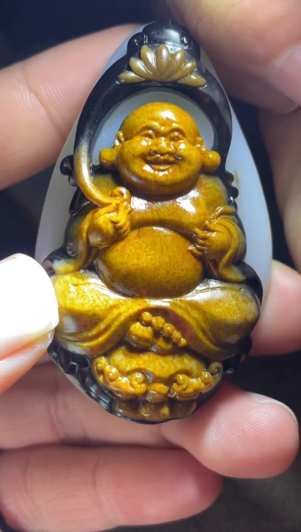 颈饰未镶嵌和田玉笑**湖32131