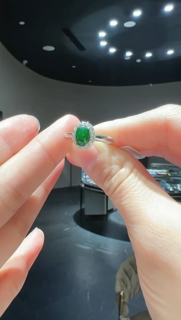 【闪购商品】翡翠戒指银S925镶嵌14】