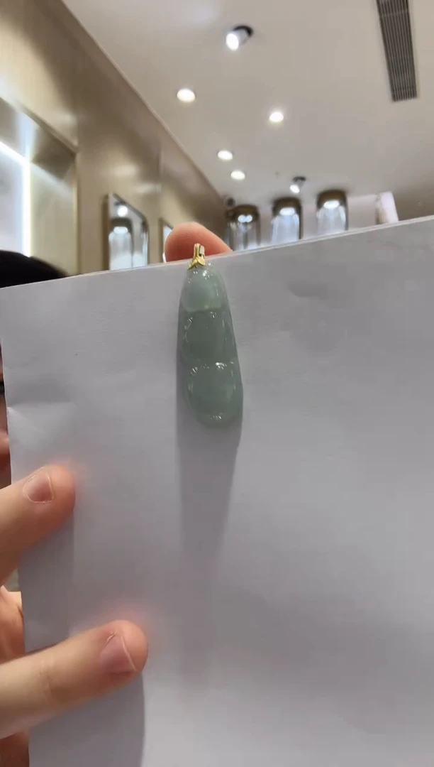 颈饰18K金镶嵌翡翠【5】