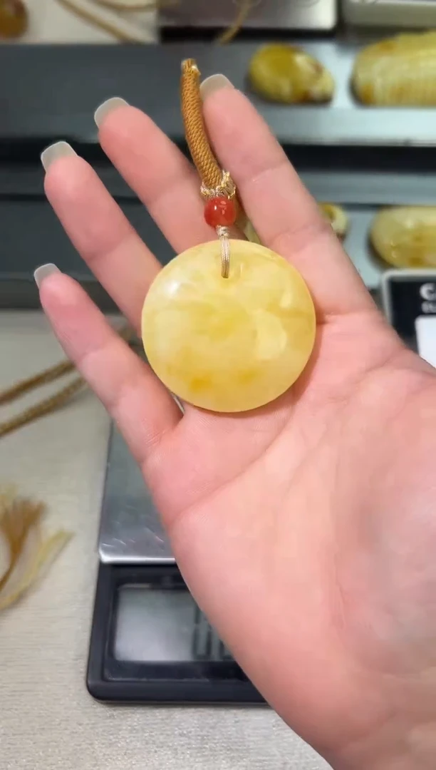 裸石琥珀未镶嵌琥珀蜜蜡吊坠