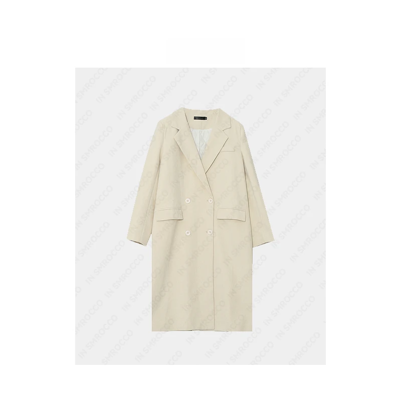 【狂欢价】A0033大码韩版中长款加厚加棉大衣冬新款呢外套