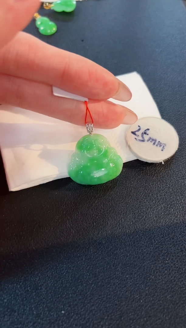 【闪购商品】翡翠颈饰18K金镶嵌缅料A货/支持复检/一件