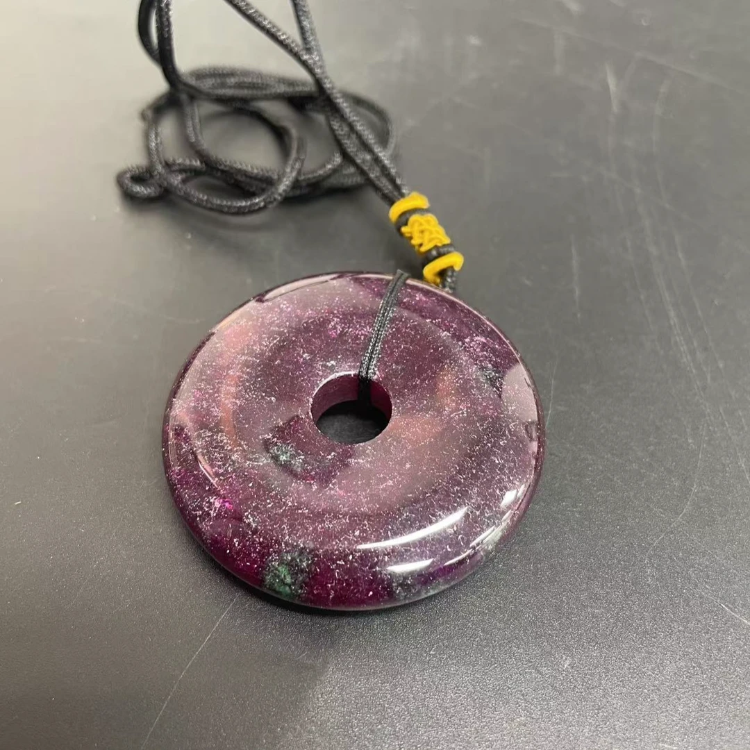 【小杰推荐】梦幻星光紫平安扣吊坠（多样性发其一）10537