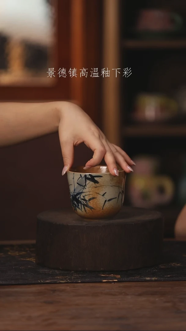 陶瓷景德镇高温釉下手绘陶瓷1888