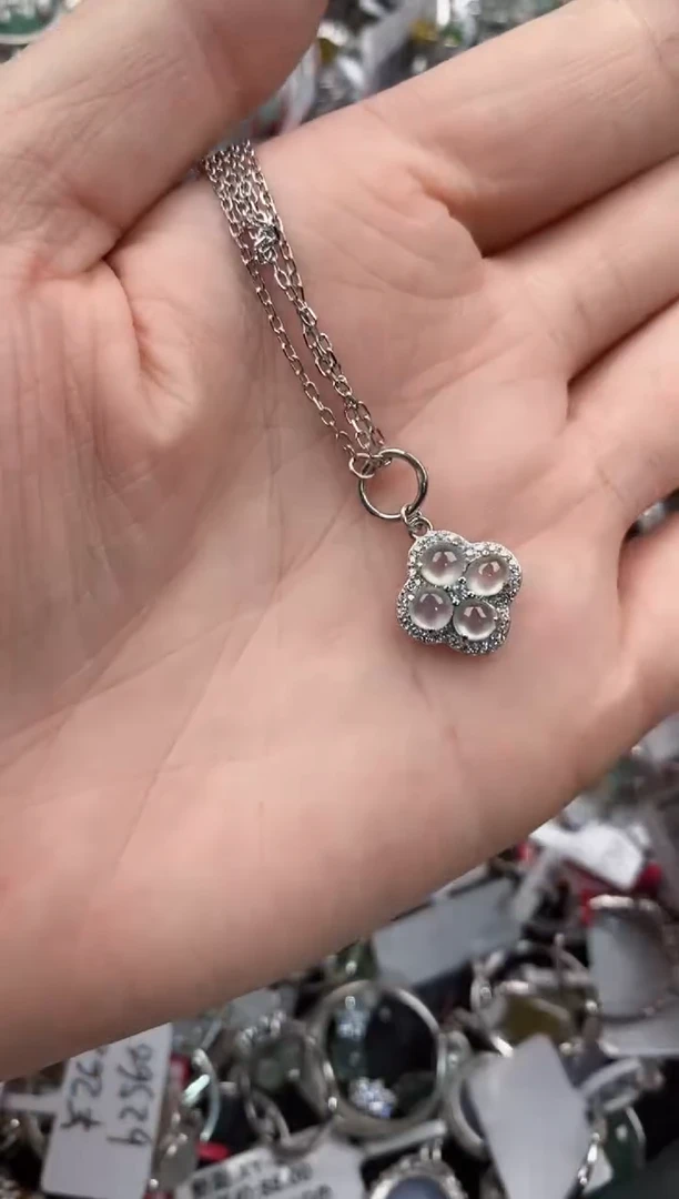 银S925镶嵌戒指翡翠4444----6