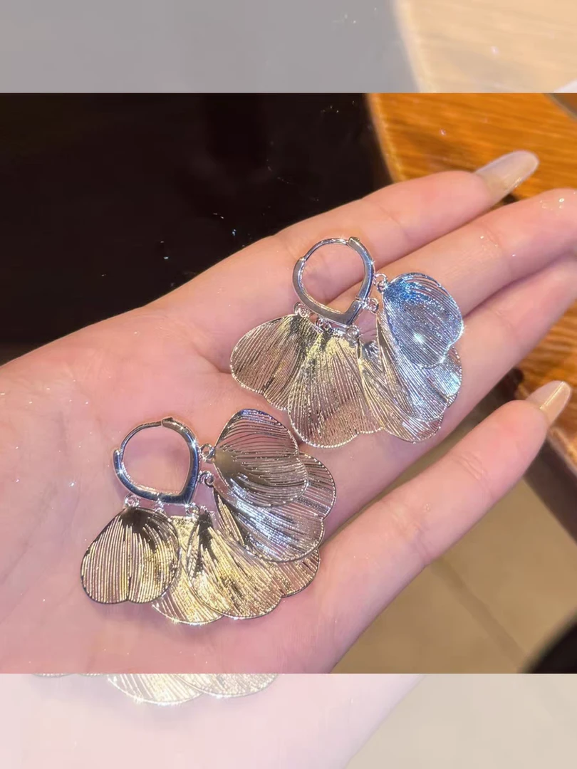 铜合金耳饰 【翩翩起舞】流苏耳环轻奢高级小众设计精致耳环