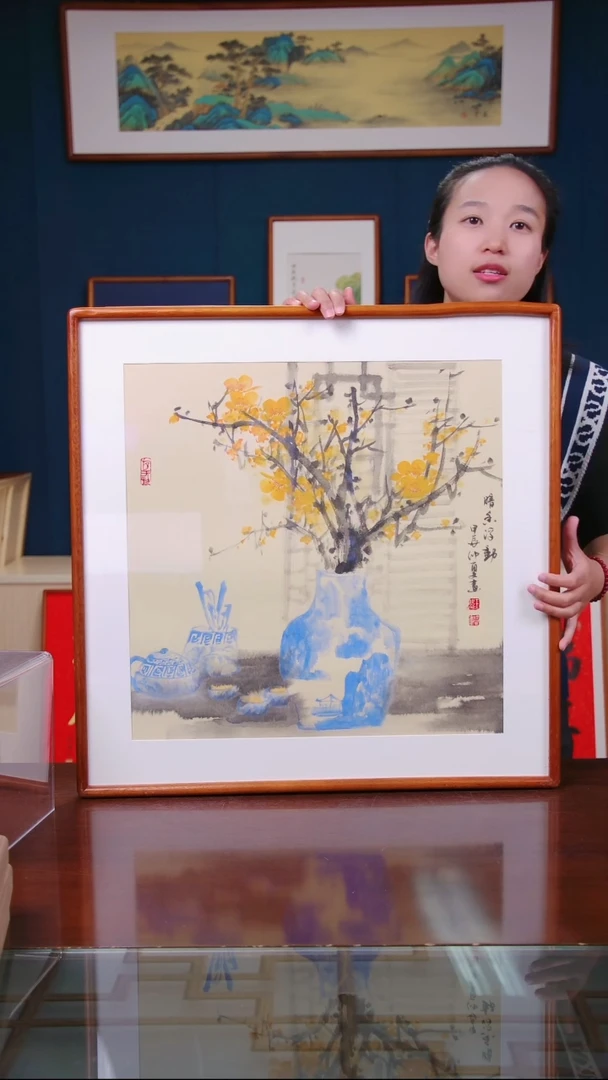 【闪购商品】国画作品 暗香浮动 ，尺寸 63*63