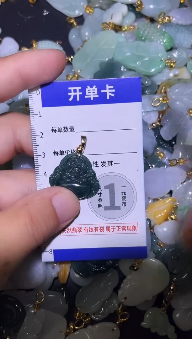 颈饰未镶嵌翡翠天然A货翡翠