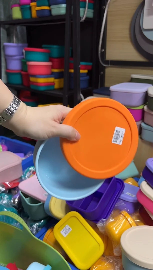 硅胶FF-蓝底橙盖-700圆盒