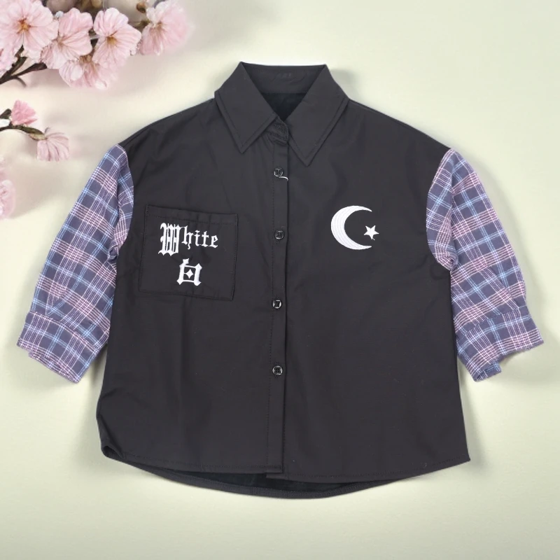 C5-411淘儿童秋冬加绒百搭衬衫(71050)