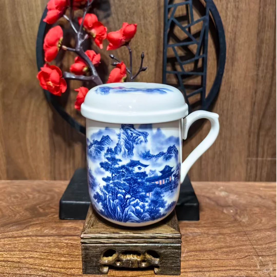 仿古瓷 A112景德镇制陶瓷办公杯一件