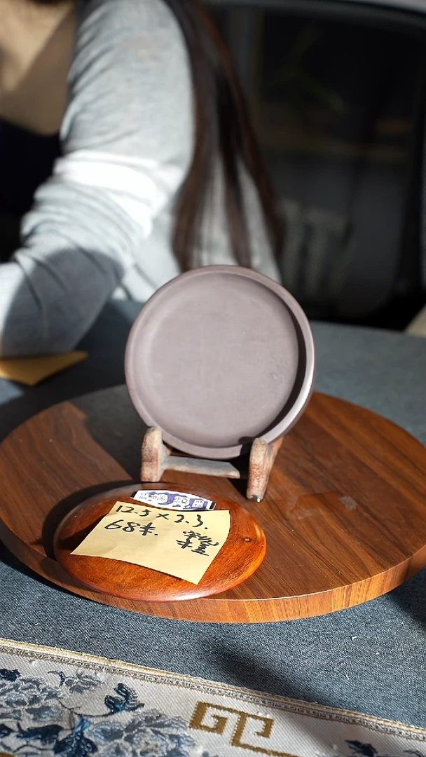 5寸老宋坑墨海木盖单个