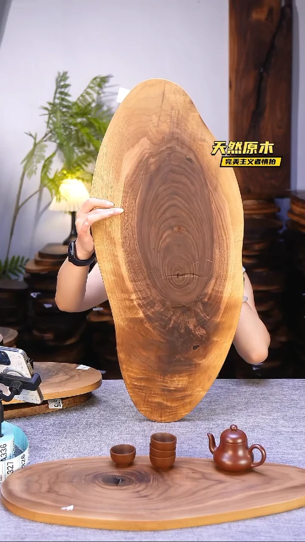 木北美黑胡桃原木.干裂疤结不属于商品质量问题完美主义者慎拍