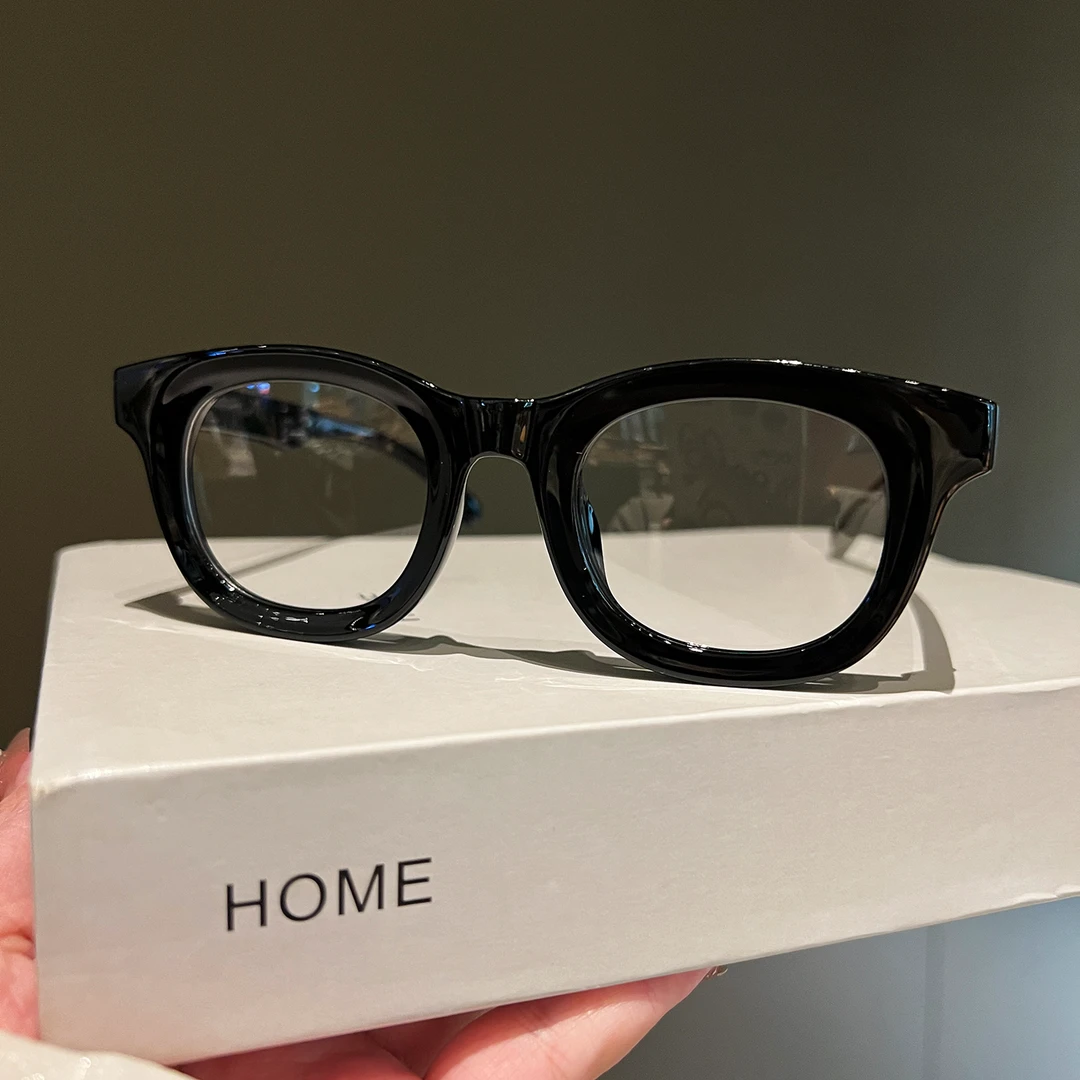 粗框变色眼镜女TR框网红凹造型时尚素颜神器可配度数显脸小2025款