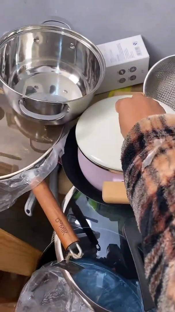 水晶玻璃1搪瓷猪油罐微瑕