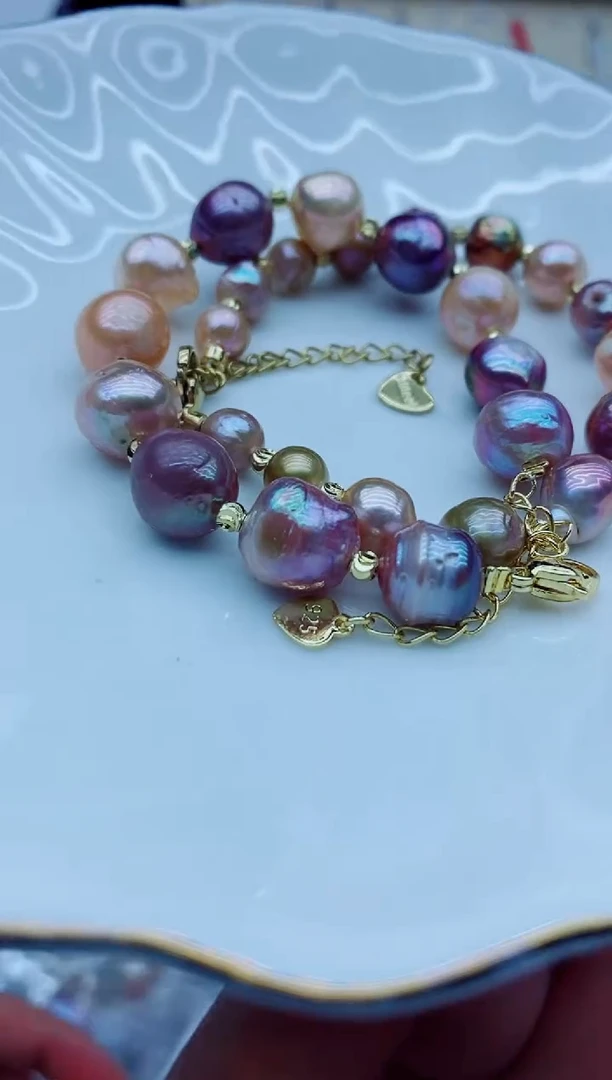 未镶嵌手链淡水珍珠手链多样性发其一