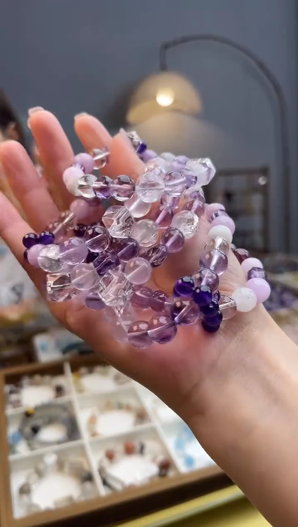 【闪购商品】水晶手链合金紫水晶FL