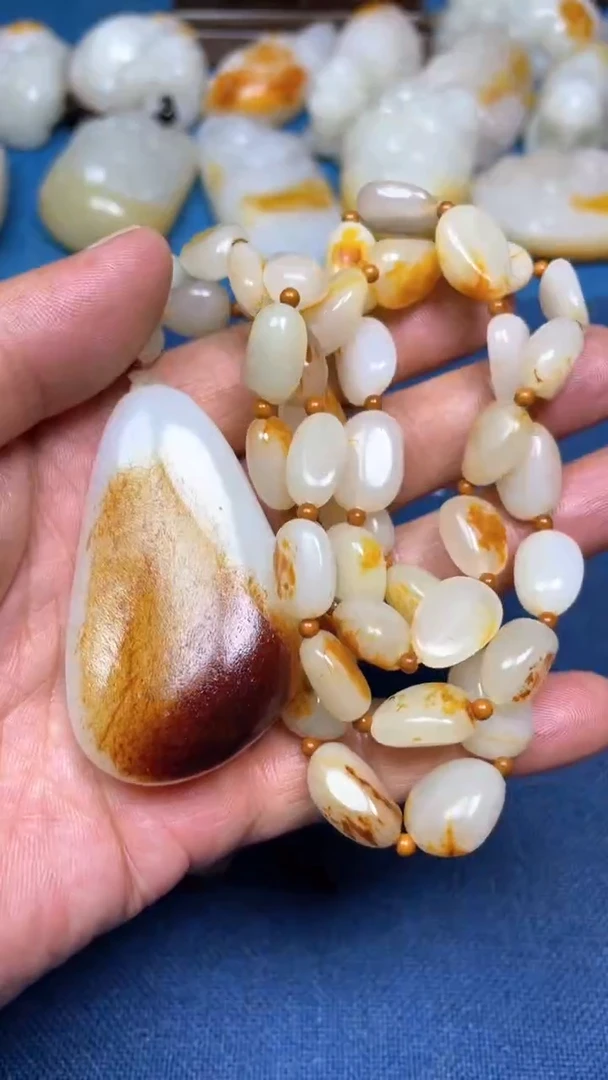 和田玉未镶嵌挂件杨*3