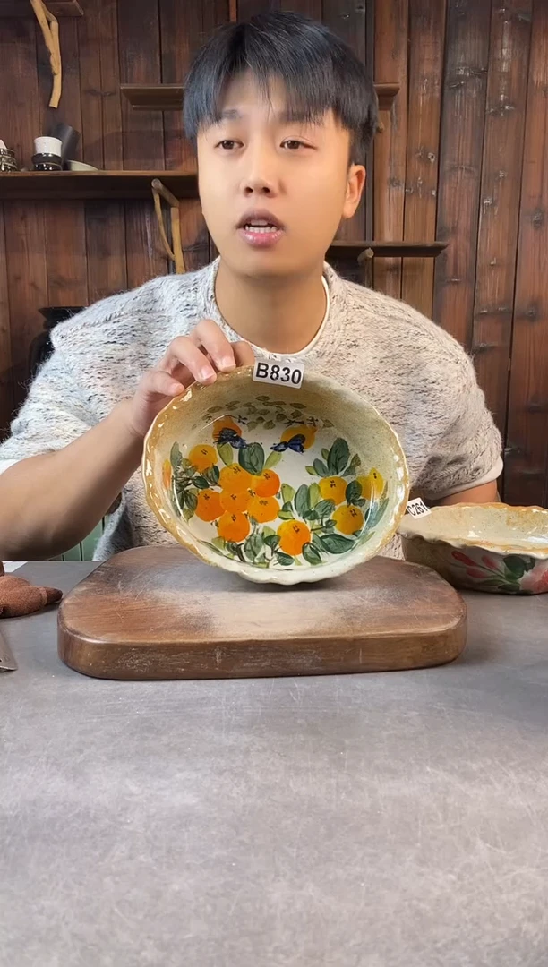 碗830，手工手绘，超值陶瓷！
